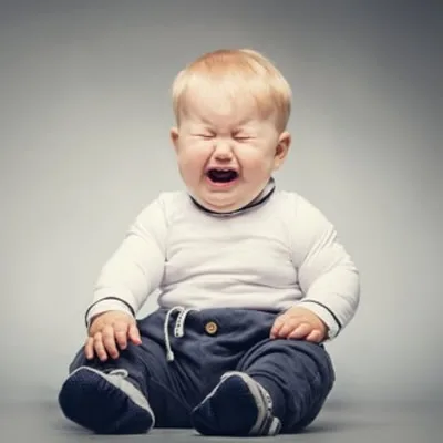 Baby boy crying