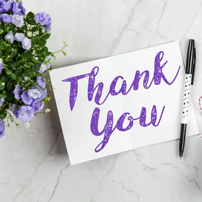 Thank you card