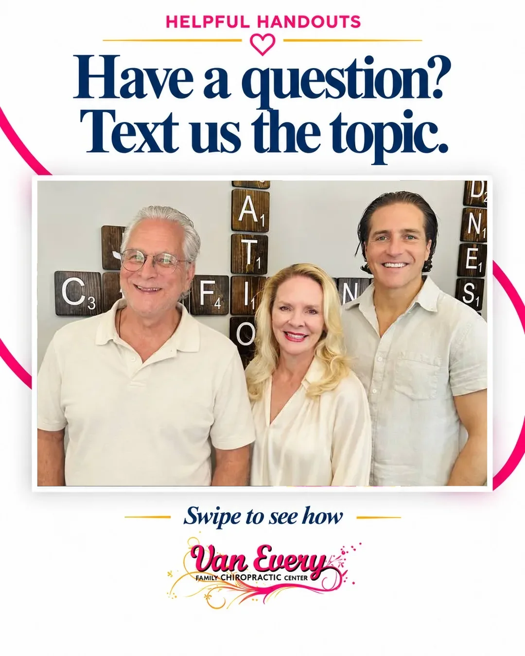 Family Chiropractor Royal Oak: Text Us a Topic for a Handout