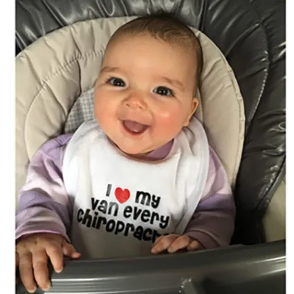 Clara smiling with clear skin after chiropractic care for eczema