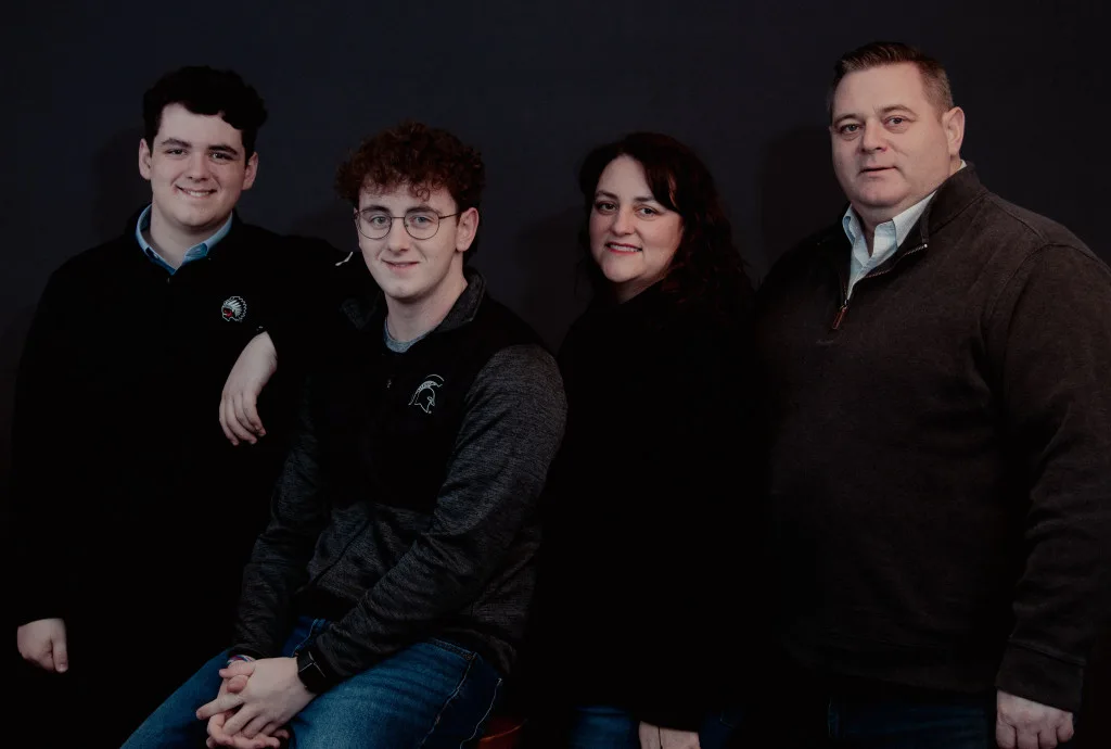 The Johnson family, Renee, Reese, Noah and Jeremy